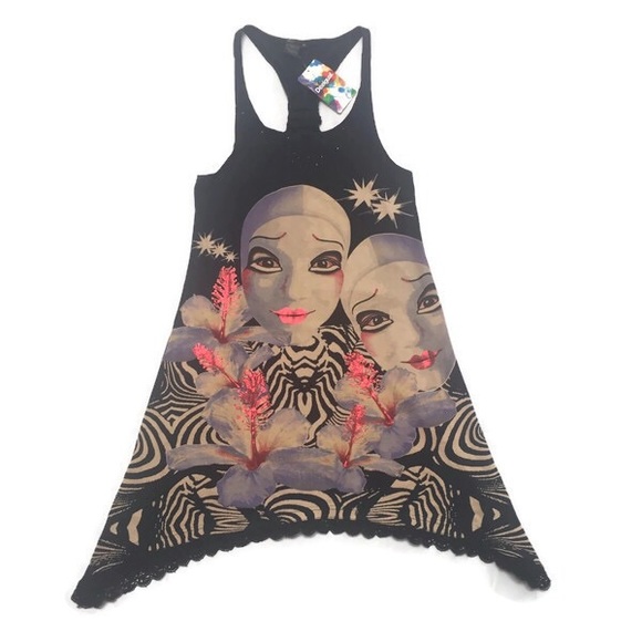 Desigual Dresses & Skirts - Desigual Cirque Du Soleil Asymmetrical Tank Dress
